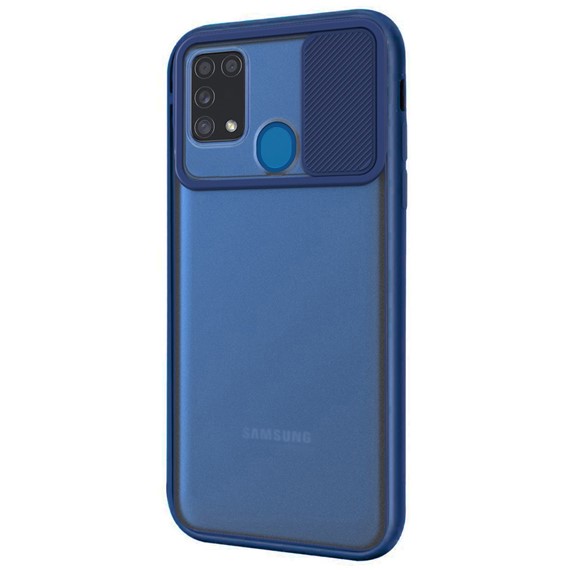 CaseUp Samsung Galaxy M31 Kılıf Camera Swipe Protection Lacivert 2
